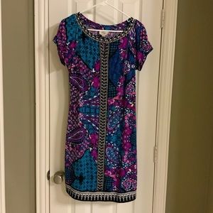 Jeweled Colorful Midi Dress